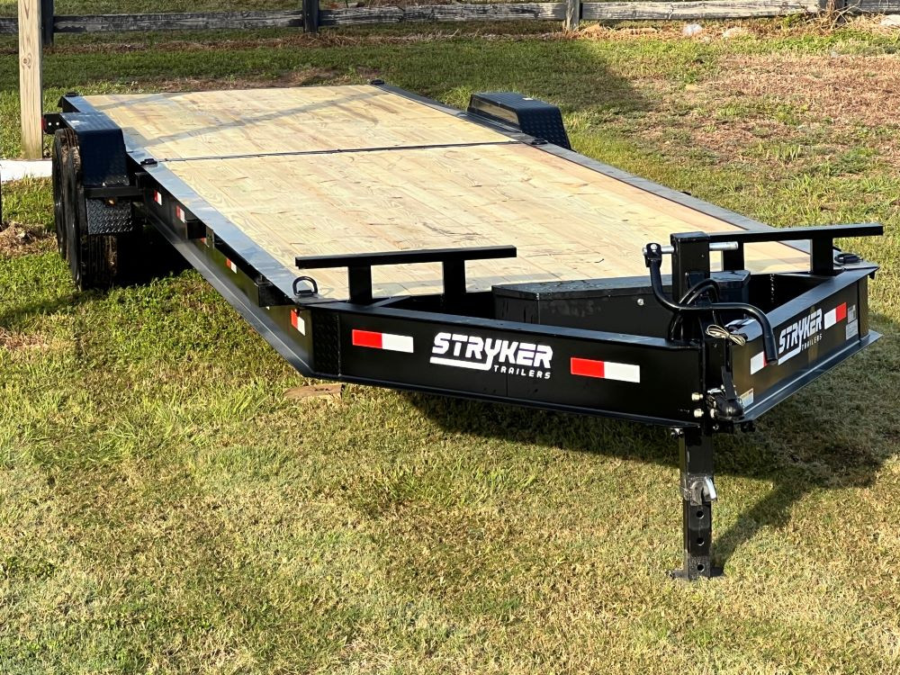 36'x7' Equipment (2) 8K Axles Straight Deck Slide in Ramps 14ply tires