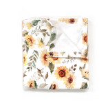 Cuddle Blanket - Watercolor Sunflowers