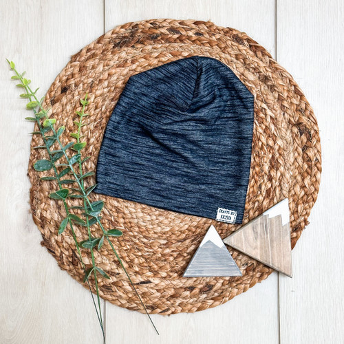 Beanie - Heathered Dark Blue
