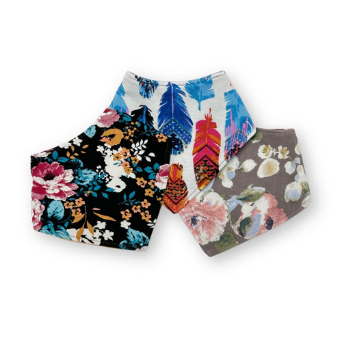 Bib Bundle / Florals + Feathers 2