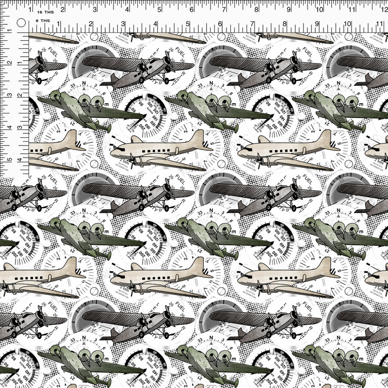 Fabric Print - Modern Planes