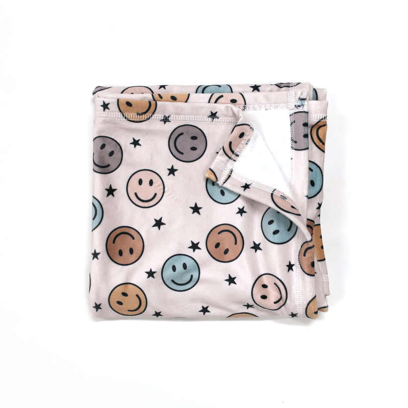 Cuddle Blanket - Smiley Faces