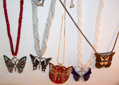Wholesale lot Butterfly Jewelry Necklaces
