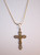 P-180 golden crucifix pendant