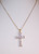 P-183 Rhinestone cross pendant