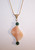 P-184 Pink aventurine pendant