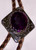 Purple paua mother-of-pearl shell bolo tie 15-017