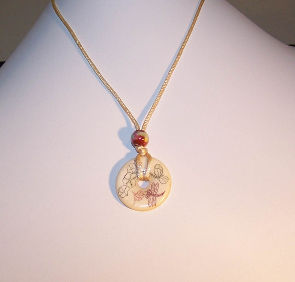 P-27 Imitation Ivory pendant