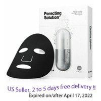 Dr. Jart Dermask Ultra Jet Porecting Solution Bubbling Charcoal Mask 5 sheets + Free Sample !!