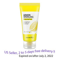 SECRET KEY Lemon Sparkling Cleansing Foam 120g + Free Sample !!