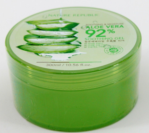 Nature Republic Soothing & Moisture Aloe Vera 92% Gel 300ml + Free Gift Sample !