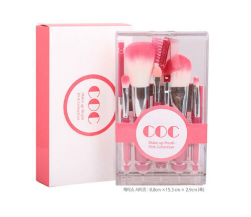 Coringco CDC Makeup Brush Kit Pink Collection 9 Brushes Set + Free Sample !!