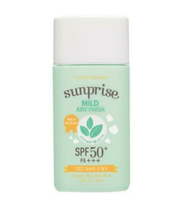 Etude House Sunprise Mild Airy Finish Sun Milk  SPF 50, PA+++, 55ml + Free Sample !!