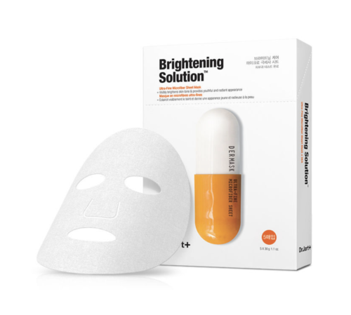 Dr.Jart Dermask Micro Jet Brightening Solution Mask 5 sheets + Free Sample !!