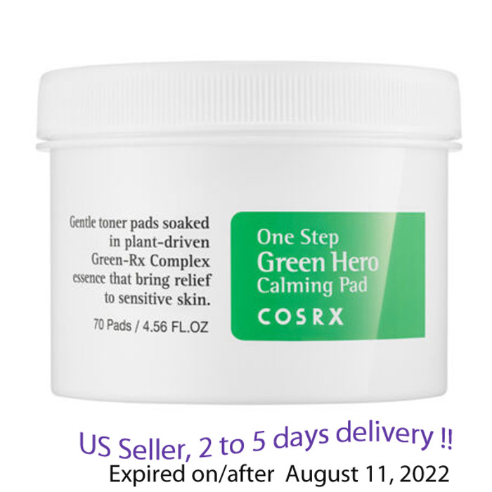 COSRX One step Green Hero Calming Pad 70 EA+ Free sample !!