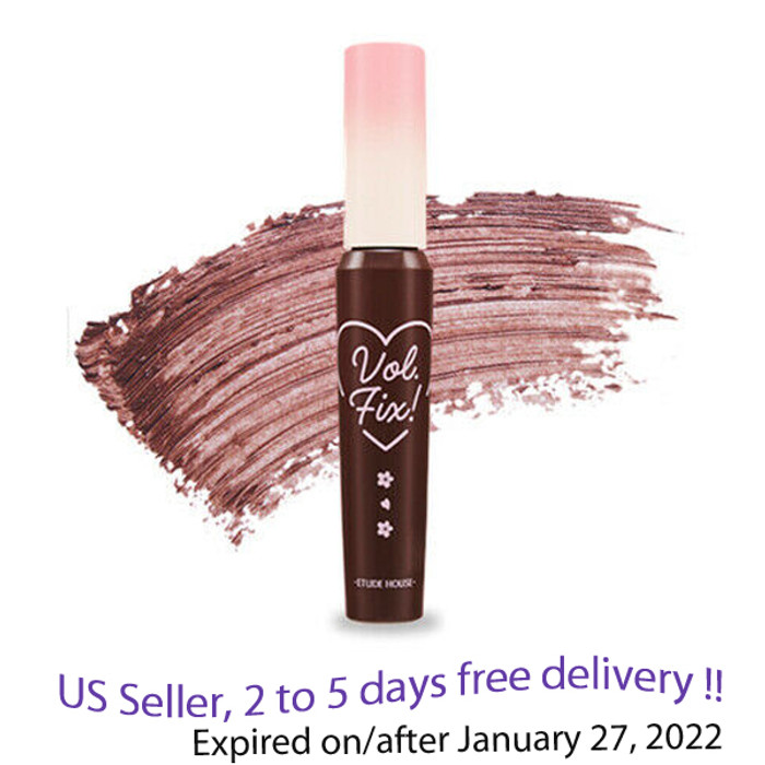 Etude House Lash Perm Volume Fix Mascara 8g + Free Gift Sample !!