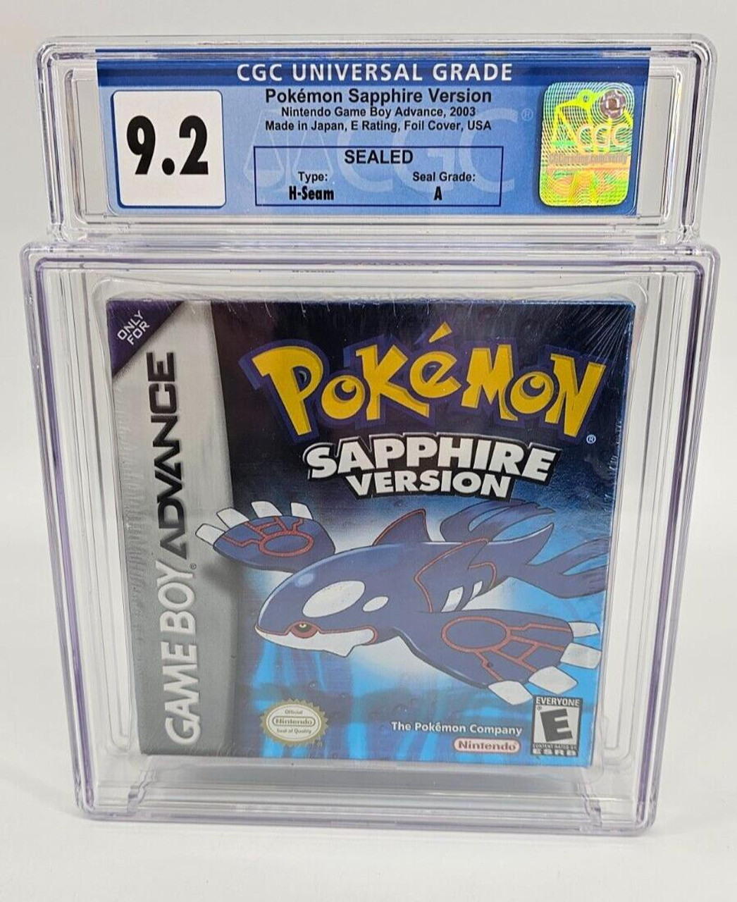 Pokémon: Sapphire Version US NIB CGC 9.2 SEALED Nintendo GBA