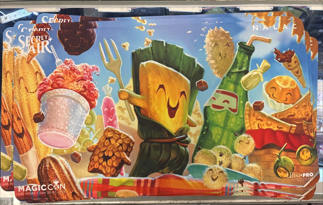 Nuestra Magia NALAC Playmat Exclusive MagicCon Las Vegas 2025 Food