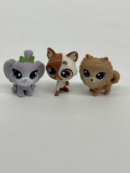 Littlest Pet Shop Mini Dog Set of 3 by Hasbro (LPS)