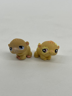 Littlest Pet Shop Hamster Set of Two  Authentic LPS