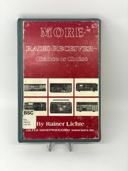 More Radio Receiver Chance or Choice Rainer Lichte Hardcover