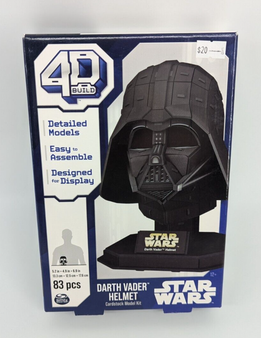 Star Wars Darth Vader 4D Build Cardstock Model Kit 83 Pcs Toys Paper Weight New
