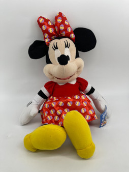 Toy Factory Disney Minnie Mouse Easter Egg Plush Red Dress New With Tags