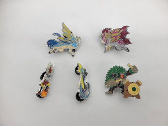Pokemon Pins: Lot of 5 - Gen 8 Cinderace, Inteleon, Rillaboom & Legendaries