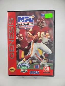 NFL Football '94 Starring Joe Montana(Sega Genesis, 1993) Cart and Case | Tested