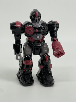 Hap-p-kid MARS Motorized Attack Robo Squad 7" Walking Robot Black & Red Working