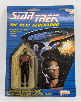 Star Trek The Next Generation Lieutenant Geordi La Forge 1988 Galoob Sealed
