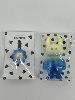 Uamou Sofubi by Ayako Takagi Monster Angled & Boo - Cream to Clear Blue