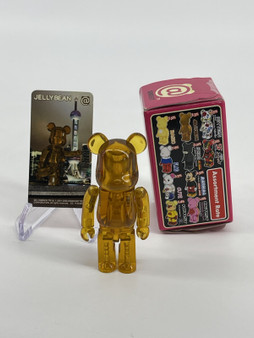 Bearbrick Series 13 - Jellybean (Be@rbrick) - Clear Dark Orange 3" by Medicom
