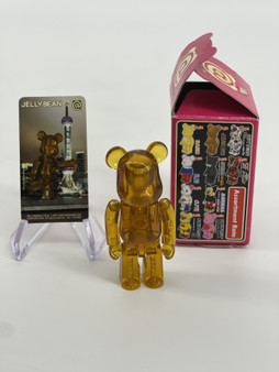 Bearbrick Series 13 - Jellybean (Be@rbrick) - Clear Dark Orange 3" by Medicom
