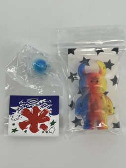 Uamou Monster & Boo Rainbow Transparent Collectible Rare Vinyl Figure 2.8"