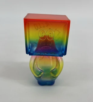 Uamou Soft Vinyl Mr. Dump Horizontal Rainbow Vinatge JPN Limited Retro Figure