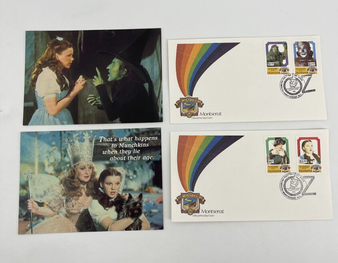 Vintage Postcard & Envelopes with Stamps from Wizard of Oz Lot Unused