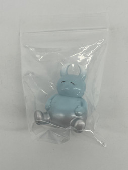 Uamou Monster Angled Sitting Ayako Takagi Pink Transparent Sofubi Blue-Silver