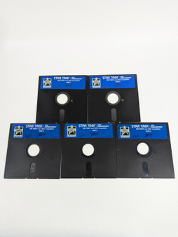 Star Trek 25th Anniversary 1991 IBM Tandy PC Game 5.25" Floppy Disks 1-5