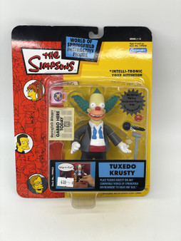 The Simpsons World of Springfield Interactive Figure Tuxedo Krusty New