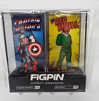 Marvel Comic Con FiGPiN 2-Pack Captain America &The Red Skull 1/1500 - Sealed 