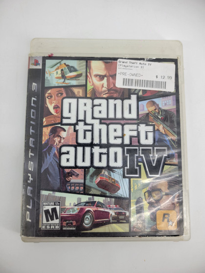 Grand Theft Auto IV (Sony PlayStation 3, 2008) Disc & Case Only, Used | Tested