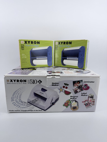 Xyron Model 510 Creative Sticker Tool Multi-Use Laminating Machine w/ 2 refills