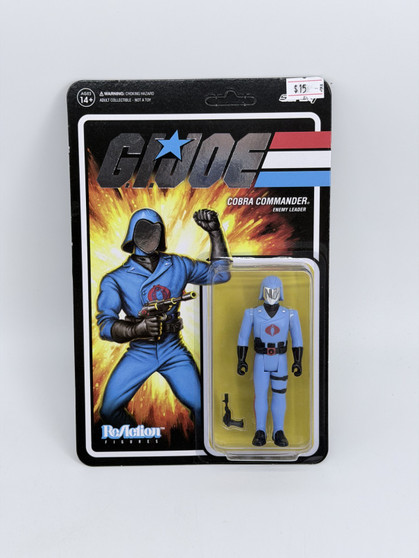 Super7 Reaction GI Joe Cobra Commander Figure FOIL