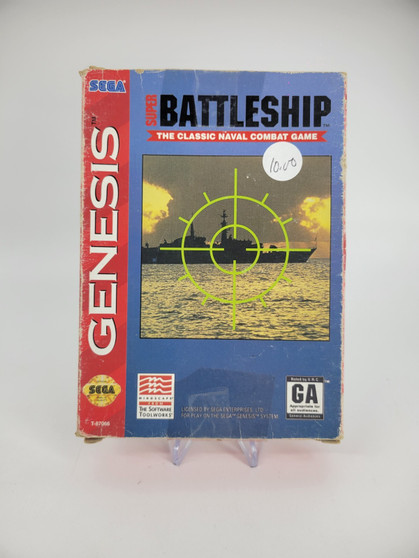Super Battleship (Sega Genesis, 1993) with cardboard box | Tested
