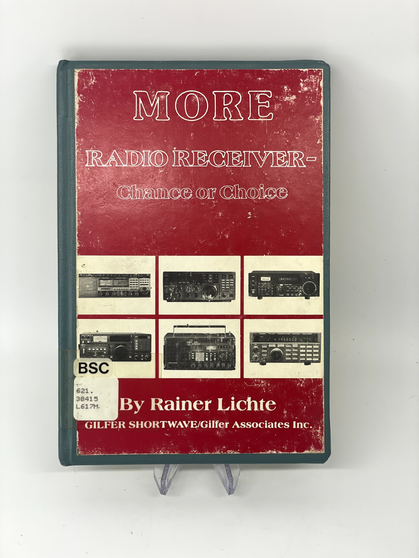 More Radio Receiver Chance or Choice Rainer Lichte Hardcover