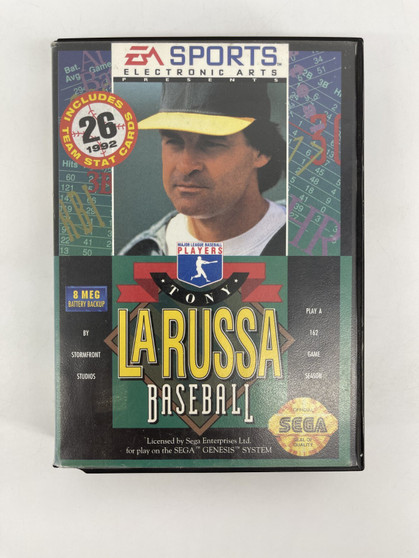 Tony La Russa Baseball (Sega Genesis, 1993) Complete | Tested