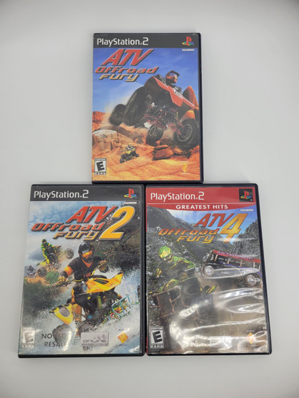 ATV Offroad Fury 1, 2 & 4 Bundle (Sony PlayStation 2) Used | Tested