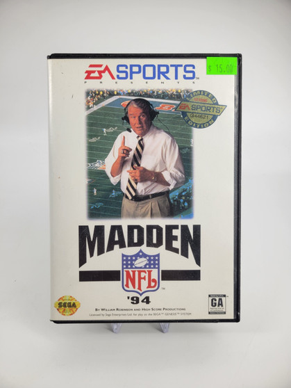 Madden NFL '94 (Sega Genesis, 1993) Complete in box | Tested