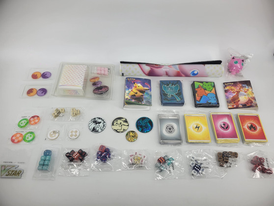 Pokemon TCG Accessory Lot: Playmat, Deck holder, Mini Binder, Sleeves & more...